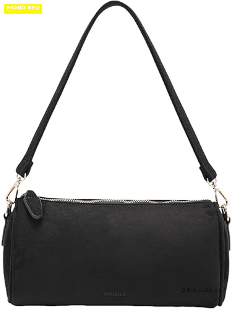 Luxury Small Crossbody Bag With Zipper, Faux Suede Clutch Handbag Purse